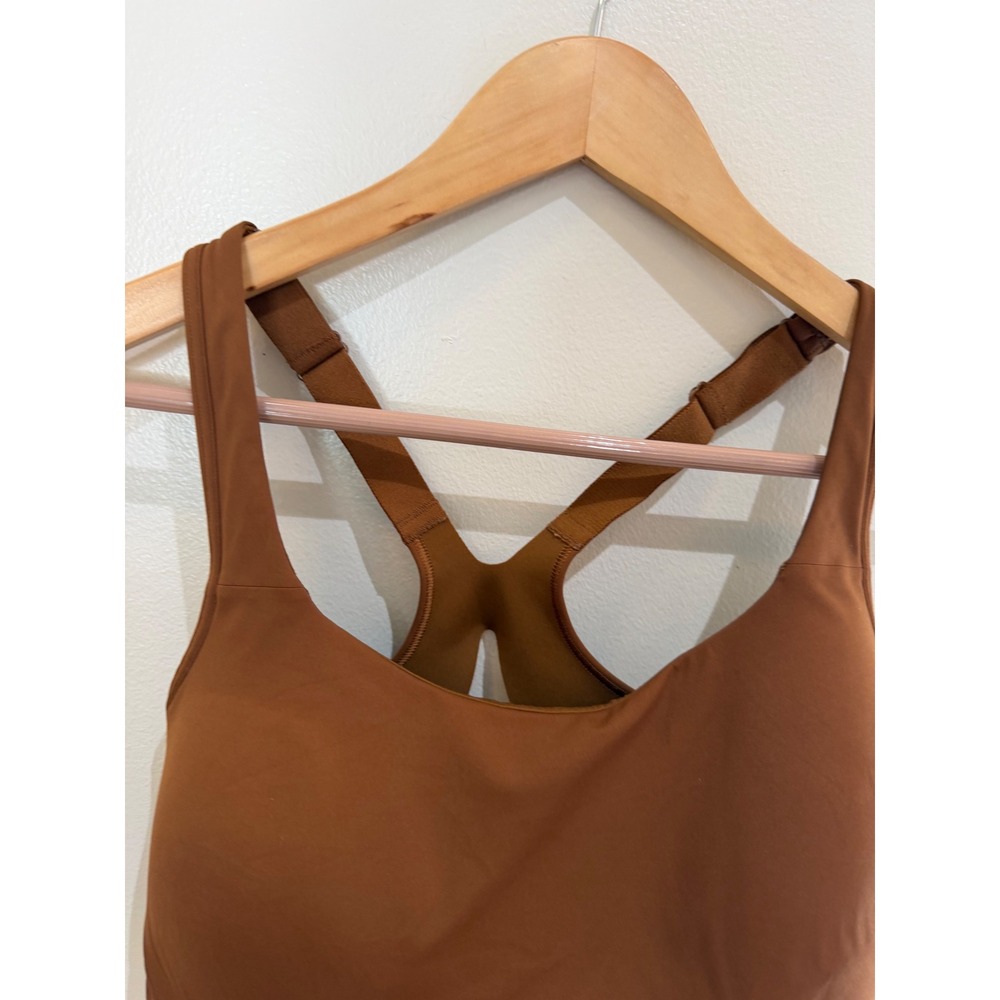 Lululemon All Powered Up Bra Copper Brown Racerback Sports Bra 36D - Picture 6 of 11